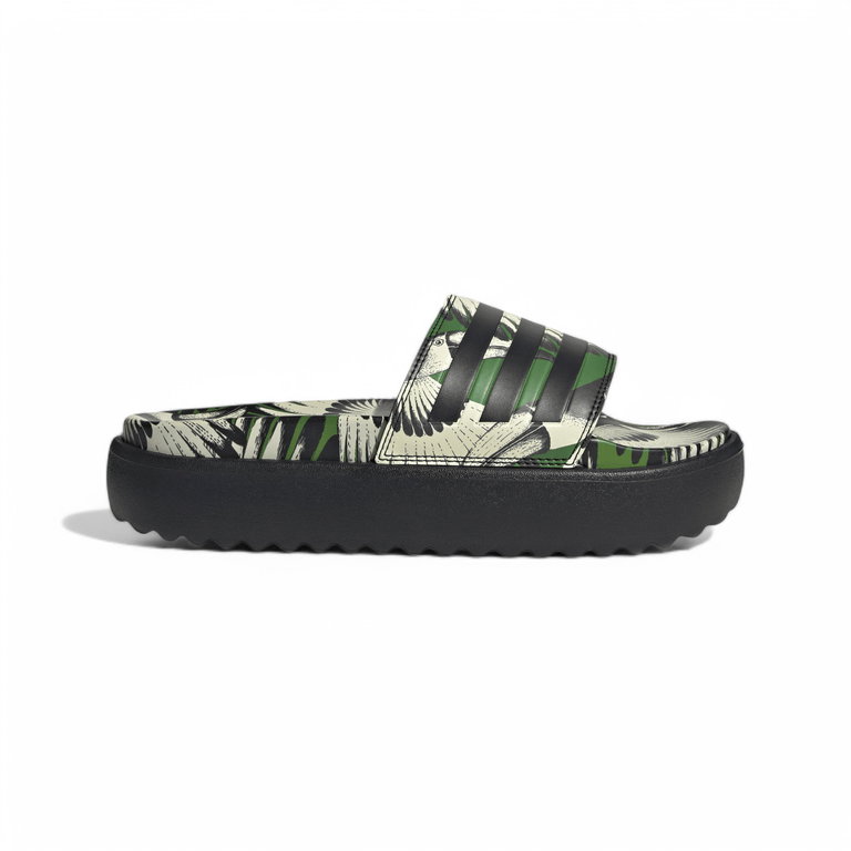 adidas Badeschuhe Adilette Platform schwarz/grün Damen - 1 Paar