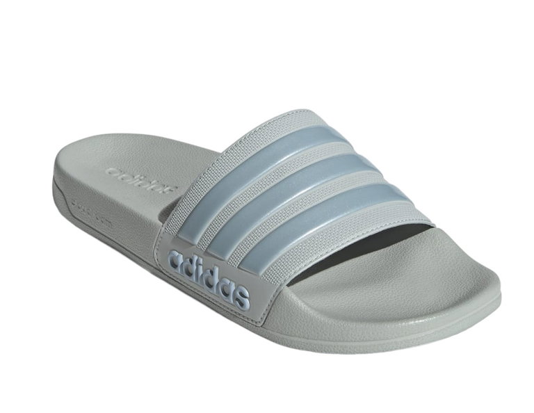 adidas Shower Slides Adilette 3-Stripes grey/blue Men's