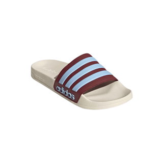adidas Shower Slides Adilette 3-Stripes cream white/wine red men's