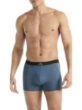 adidas Unterwäsche Boxershorts Trunk Climacool Active Micro Flex Eco blau/olivegrün/schwarz Herren - 3 Stück