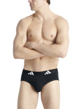 adidas Underwear Slip Brief Active Flex Cotton - black - 3 pieces