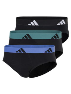 adidas Unterwäsche Slip Brief Active Flex Cotton - mehrfarbig - 3 Stück