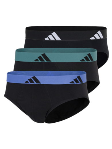 adidas Unterwäsche Slip Brief Active Flex Cotton - mehrfarbig - 3 Stück
