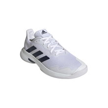 adidas buty tenisowe CourtJam Control do gry w hali/na dywanie białe/granatowe męskie
