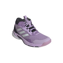 adidas Hallen-Indoorschuhe CrazyFlight 6 Mid pflaumeviolett/weiss/schwarz Damen
