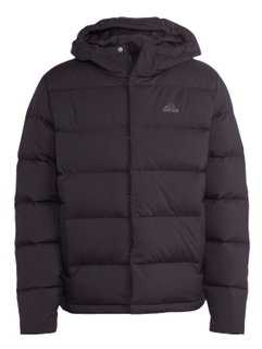 adidas Helionic Hooded Winter Down Jacket (wind and water-repellent) black men's
