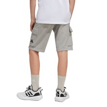 adidas Essentials Training Shorts (Cotton/Polyester) Grey Boys