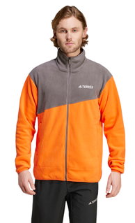 adidas Fleecejacke Terrex Multi Full Zip orange/grau Herren