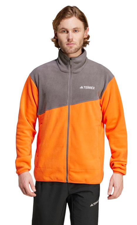 adidas Fleecejacke Terrex Multi Full Zip orange/grau Herren