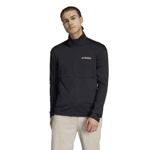 adidas Terrex Multi Light Fleece Jacket black men's