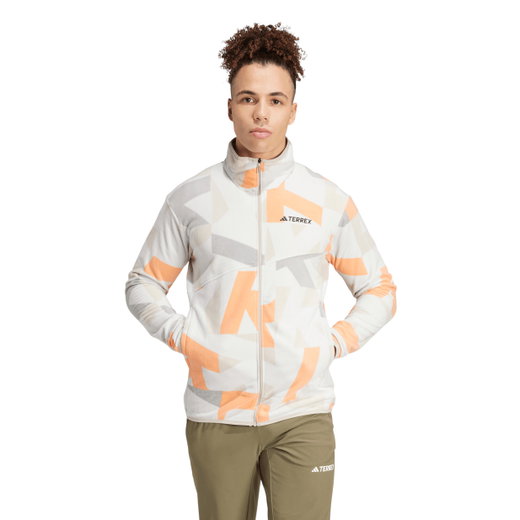adidas Fleecejacke Terrex Multi Printed grau/bunt Herren
