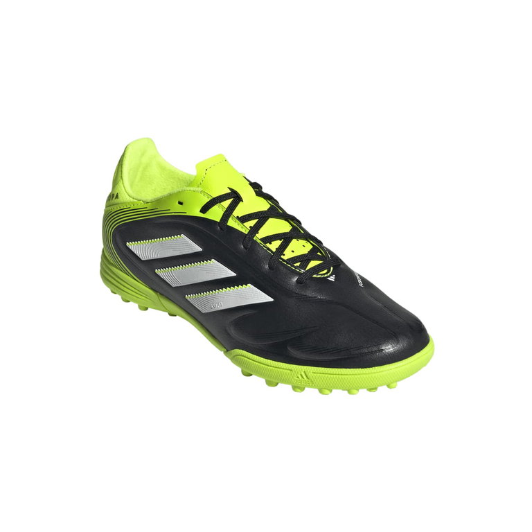 adidas Fussballschuhe Copa Pure III TF (für Kunstrasen, Hart- und Aschenplätze) schwarz/limegrün Jungen