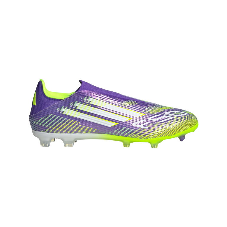 adidas buty piłkarskie F50 League LL FG/MG (sztuczna trawa, na twarde nawierzchnie) fioletowo-limonkowe męskie