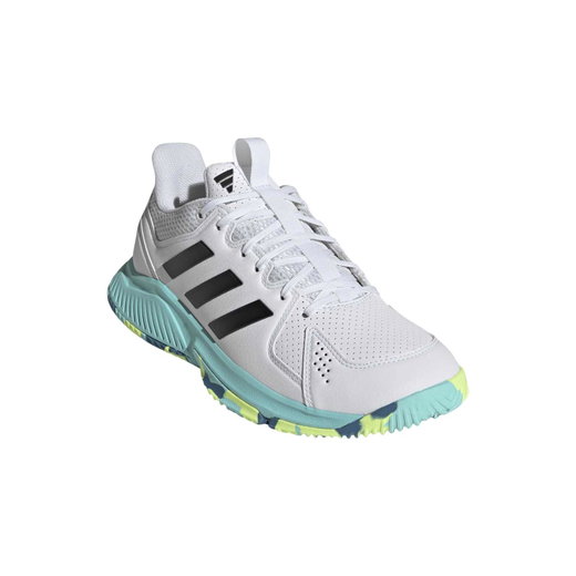 adidas Hallen-Indoorschuhe Court Flight weiss/blau/schwarz Damen