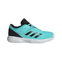 adidas Hallen-Indoorschuhe Court Stabil aquablau/schwarz Kinder