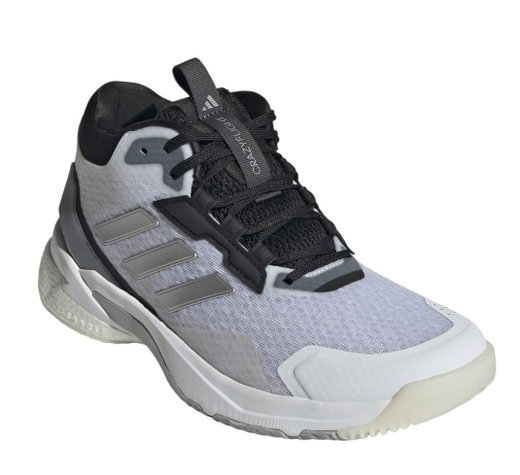 adidas Hallen-Indoorschuhe CrazyFlight 5 Mid weiss/silber/schwarz Damen