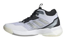 adidas Hallen-Indoorschuhe CrazyFlight 5 Mid weiss/silber/schwarz Damen