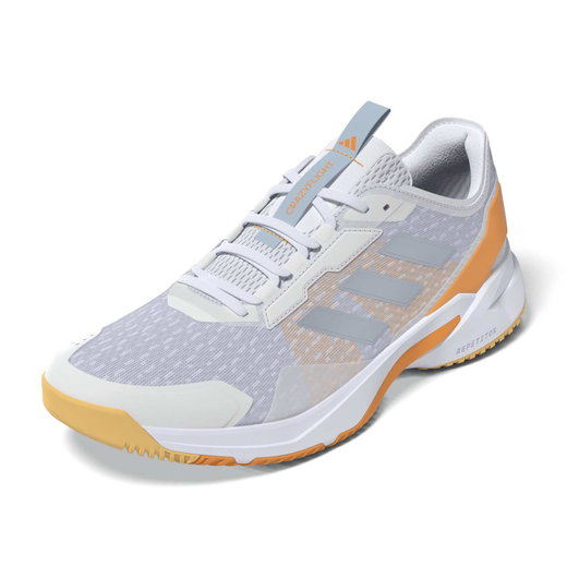 adidas Hallen-Indoorschuhe CrazyFlight 6 weiss/silber/orange Damen
