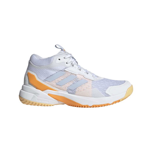 adidas Hallen-Indoorschuhe CrazyFlight 6 Mid grau/weiss/orange Damen
