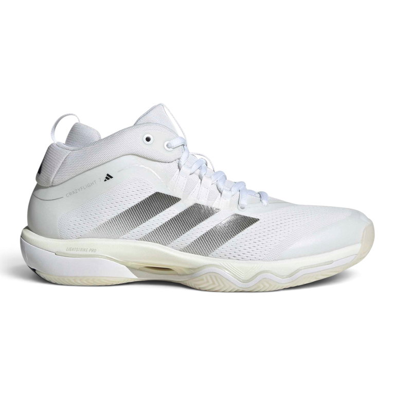 adidas Hallen-Indoorschuhe CrazyFlight Mid 7 weiss/silber Herren