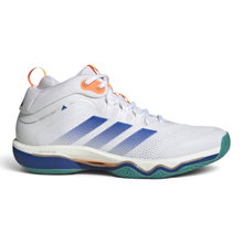 adidas Indoor Court Shoes CrazyFlight Mid 7 white/blue/orange men's