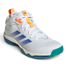 adidas Indoor Court Shoes CrazyFlight Mid 7 white/blue/orange men's
