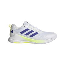 adidas Hallen-Indoorschuhe Novaflight 2 weiss/blau/limegrün Herren