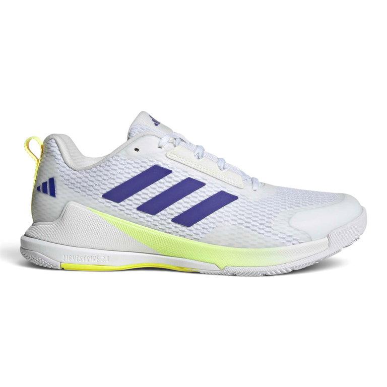 adidas Hallen-Indoorschuhe Novaflight 2 weiss/blau/limegrün Herren