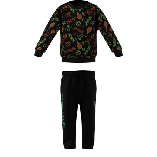 adidas Jogginganzug Disney Micky Maus (Pullover und Hose) schwarz Kleinkinder