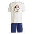 adidas Jogginganzug Disney Micky Maus (Baumwolle) beige/dunkelblau Kinder