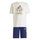adidas Jogginganzug Disney Micky Maus (Baumwolle) beige/dunkelblau Kinder