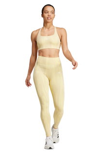 adidas Sport-Leggings Optime Full-Length Print (Tight, hoher Bund) gelb Damen