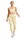 adidas Sport-Leggings Optime Full-Length Print (Tight, hoher Bund) gelb Damen