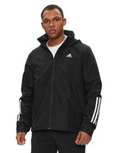 adidas Kurtka przeciwdeszczowa BSC 3-Pasy RAIN.RDY (wodoodporna) czarna Męska