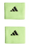 adidas opaska na nadgarstek Small limonkowa - 2 sztuki