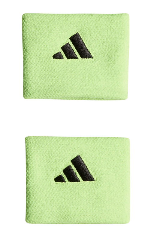 adidas wrist sweatband Small lime green - 2 pieces