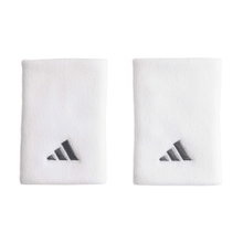 adidas Schweissband Handgelenk Jumbo weiss/silber - 2 Stück