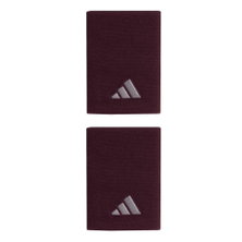 adidas Schweissband Handgelenk Jumbo burgundrot - 2 Stück