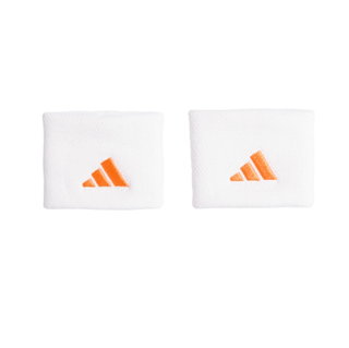 adidas Schweissband Handgelenk Small weiss/orange - 2 Stück