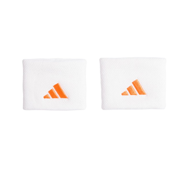 adidas Schweissband Handgelenk Small weiss/orange - 2 Stück