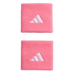 adidas wrist sweatband Small pink - 2 pieces