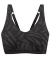 adidas Funktionsunterwäsche Sport-Bra Bralette (4-Wege-Stretch) schwarz/grau Damen