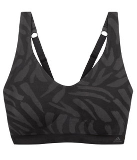 adidas Functional Underwear Sports Bra Bralette (4-Way Stretch) black/grey Ladies