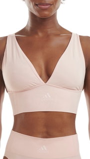 adidas Funktionsunterwäsche Sport-Bra Linge Plunge (perfekte Passform) pfirsichrosa Damen