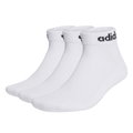 Skarpety sportowe adidas Linear Crew Ankle (bawełna, w pełni wyściełane) białe - 3 pary