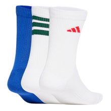 adidas Sportsocken Logo Crew weiss/blau - 3 Paar