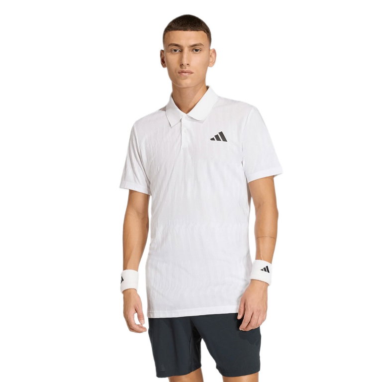 adidas Tennis-Polo Climacool+ Airchill Freelift (schmal geschnitten, rec. Polyester) 2026 weiss Herren
