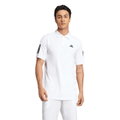 adidas Tennis-Polo Club 3-Streifen 2025 weiss Herren