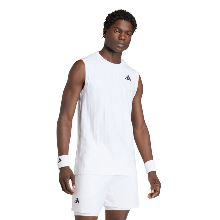 adidas Tennisowy top bez rękawów Climacool Pro 2026 biały męski