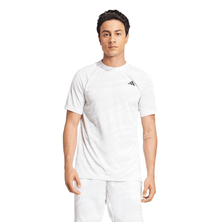 adidas Tennis-Tshirt Club Tennis Climacool Graphic weiss Herren